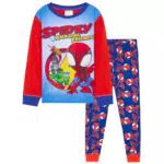 Marvel Pijama Infantil Spiderman Manga Larga Para Niños y Adolescentes