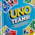 Mattel Games UNO Teams Juego de Cartas para Familias, Fiestas y Viajes JDM40