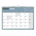 Miquelrius Calendario de Pared 2026 Chromat Organizador Anual A3 con Espacio para Notas