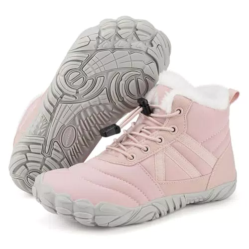 Mishansha Botas Barefoot Niños Impermeables Invierno Botines para Nieve