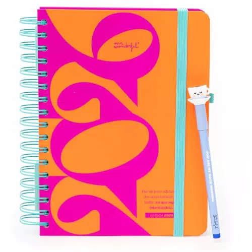 Mr. Wonderful Agenda Anual 2026 Vista Diaria con Bolígrafo Borrable Sigue Intentándolo