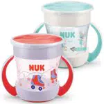 NUK Mini Magic Cup Taza Antiderrames 360° con Asas sin BPA para Bebés +6 Meses