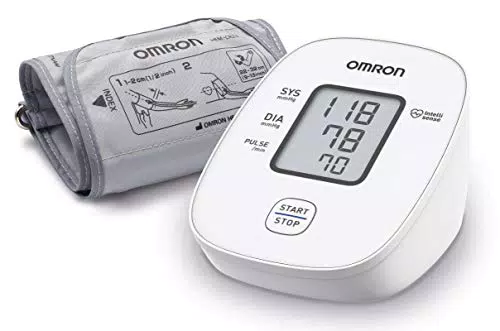 OMRON X2 Basic Tensiómetro de Brazo digital, medición precisa de la presión arterial y el pulso