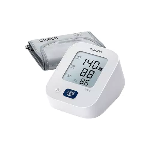 OMRON X2 Basic Tensiómetro de Brazo digital, medición precisa de la presión arterial y el pulso
