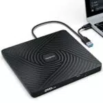 PeroBuno Lector CD/DVD Externo USB 3.0 y Type-C para PC, Mac y Windows