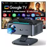 XIWBSY Proyector Portátil 4K 1080P, 360°, Google TV, WiFi 6, Bluetooth, Netflix