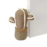 Tope de puerta decorativo en tela con diseño de cactus