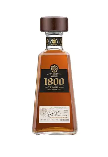 1800 Tequila Añejo Premium 100% Agave Azul Auténtico Tequila Tradicional