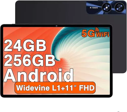 Tablet Android 2026 11" Octa-Core 24GB RAM 256GB ROM 5G WiFi Facial ID