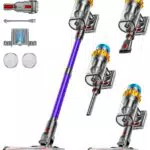 Aspiradora Sin Cable 55KPA 650W Escoba Vertical Para Mascotas Alfombras y Suelos