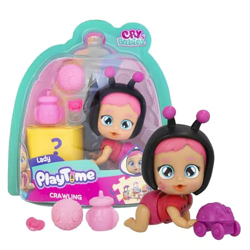 Bebés Llorones Playtime Day Care Lady Muñeca Gatea y Llora con Revelación Mágica