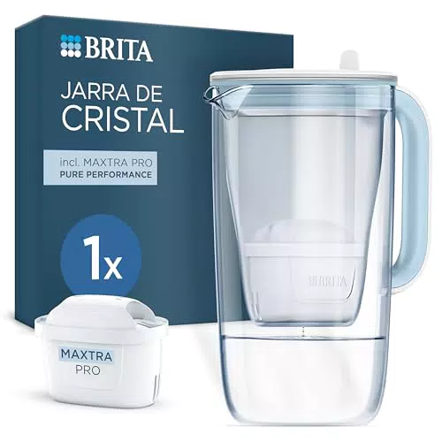 Brita Jarra De Cristal Premium Con Filtro Maxtra Pro All-in-1 Reduce Cal Y Cloro