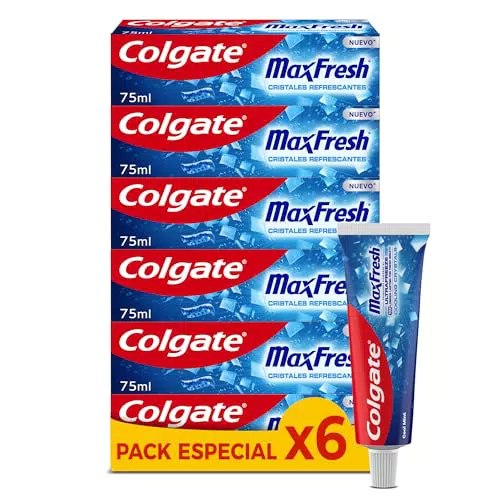 Colgate Max White Cristales Refrescantes Pasta de Dientes con Flúor Sabor Menta