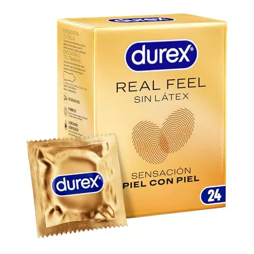 Durex Preservativos Sensitivos Real Feel Sin Látex - Protección y Confort