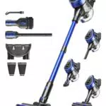 Ivormentico 50Mins Aspiradora Sin Cable 50KPA con LED Verde y Filtro de 8 Capas