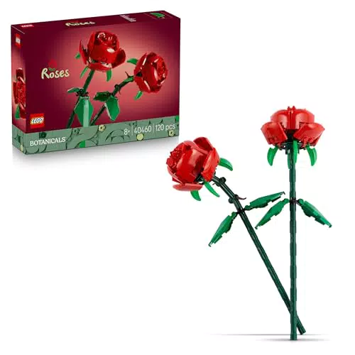 LEGO Botanicals Roses Set de Construcción Flores Decoración Hogar o Escritorio Niñas