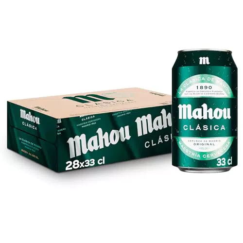 Mahou Clásica Cerveza Dorada Lager, Auténtica Cerveza Mahou Con Sabor Suave