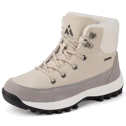 Mishansha Botas Mujer Invierno Forradas Antideslizantes Comodas Senderismo Outdoor