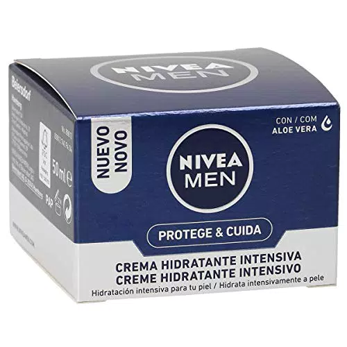 Nivea Men Protege & Cuida Crema Facial Hidratante con Aloe Vera para Piel Muy Seca