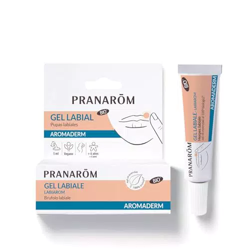 Pranarom Labiarom Gel Labial Bio con Aceites Esenciales Puros para Herpes Labial