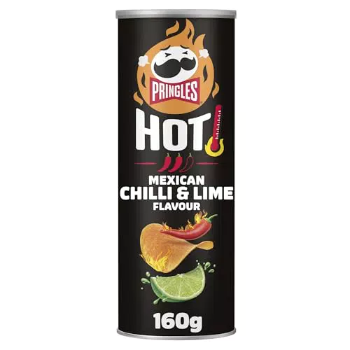 Pringles Hot Chili Lime Aperitivo Crujiente Sabor Picante a Chile y Lima