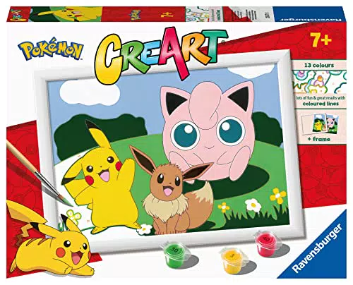 Ravensburger Creart D Pokemon Kit Pintar Por Números Para Niños Manualidades 7 Años