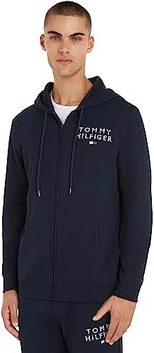 Tommy Hilfiger Sudadera Hombre Hoodie con Cremallera Modelo Casual