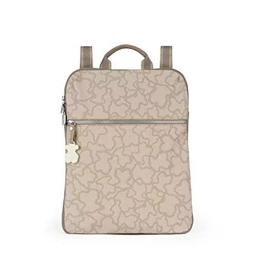 TOUS Mochila Kaos New de Nylon Color Piedra