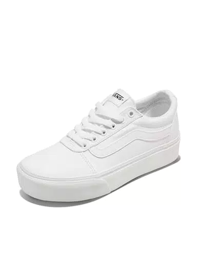 Vans Ward Platform, Zapatillas Mujer, Canvas White