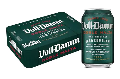 Voll-Damm Cerveza Doble Malta con Toque Cítrico y Afrutado - Sabor Único