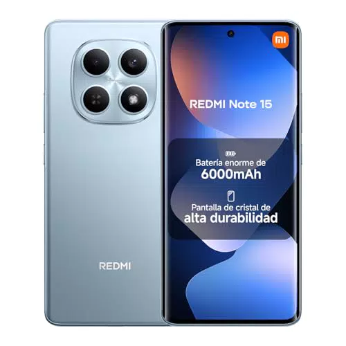 Xiaomi Redmi Note 15 Smartphone 8+256GB Pantalla AMOLED FHD+ Cámara 108MP 6000mAh