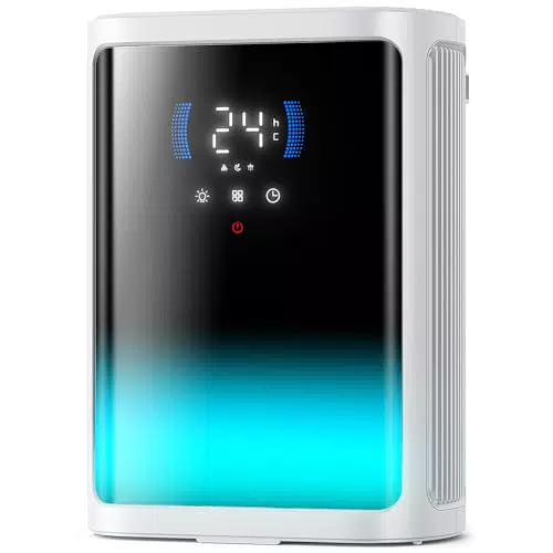 Deshumidificador Silencioso con Temporizador y Apagado Automático para Secar Ropa