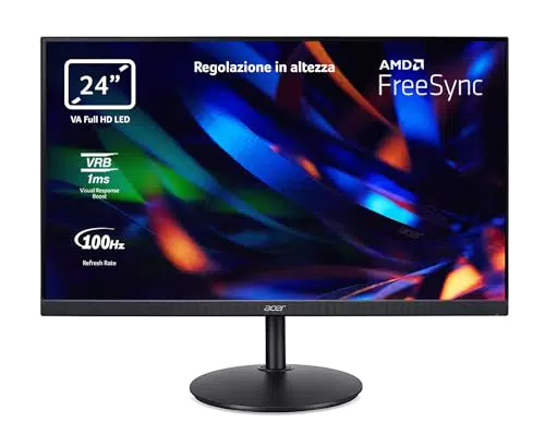 Acer CBA242YHbirf Monitor 24" Full HD 100Hz Panel 1ms VRB FreeSync HDMI VGA