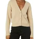 Amazon Essentials Cárdigan Corto Mujer con Cuello en V y Corte Holgado