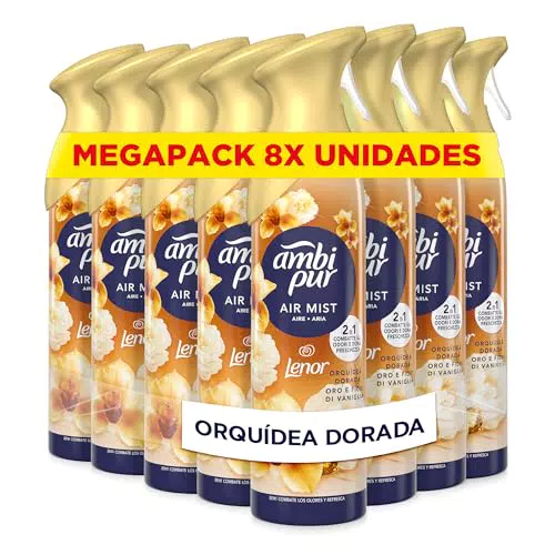 Ambipur Orquídea Dorada Ambientador Spray Elimina Olores Y Aroma Duradero