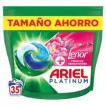 Ariel Pods Platinum Detergente Líquido en Cápsulas Frescor Sensaciones para Lavadora