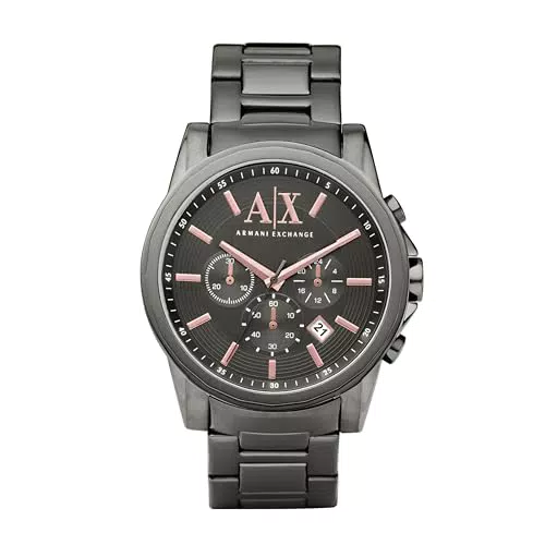 Armani Exchange Reloj Hombre Cronógrafo Cuarzo con Correa Acero Inoxidable