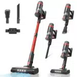 Aspiradora Sin Cable 48KPA Escoba Vertical con Pantalla LED para Pelos de Animales