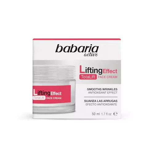 Babaria Crema Facial Total Lift Antiedad y Antioxidante con Vitamina E y Escualano