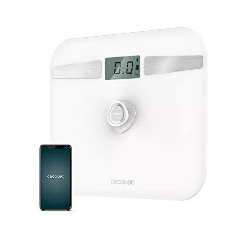Cecotec Báscula de Baño Surface Precision EcoPower 10200 con App y Sensores Precisos