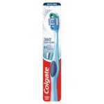 Colgate 360 Medio Cepillo de Dientes con Limpiador de Lengua y Mejillas