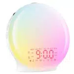 Suright Despertador de Luz con Radio, Simulación Amanecer y Sonidos Naturales