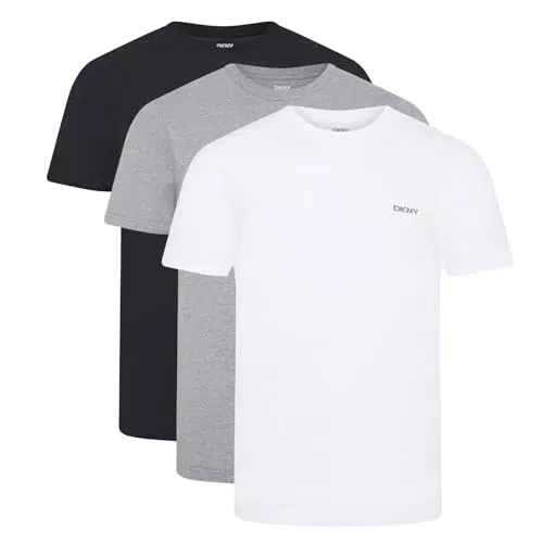 DKNY Camiseta de Cuello Redondo para Hombre