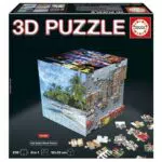 Educa Puzzle 3D Viajes Cubo para Adultos y Adolescentes Decorativo y Educativo