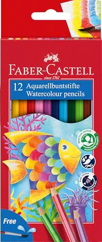 Faber-Castell Lápices Acuarelables con Pincel para Niños y Adultos