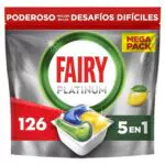 Fairy Platinum Cápsulas Lavavajillas Todo En Uno Limpieza Antigrasa Difícil