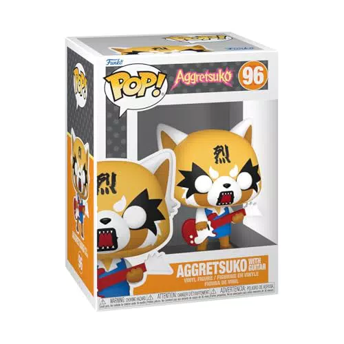 Funko Pop Sanrio Aggretsuko Con Guitarra Figura Vinilo Coleccionable Anime