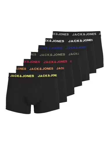 Boxers Jack & Jones Pack de 7 Unidades - Negro