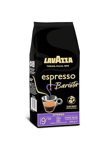 Lavazza Espresso Barista Intenso Café en Grano Natural Tostado para Máquina Espresso