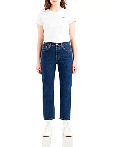 Levi's 501 Crop Vaqueros Mujer Corte Clásico Denim Recto